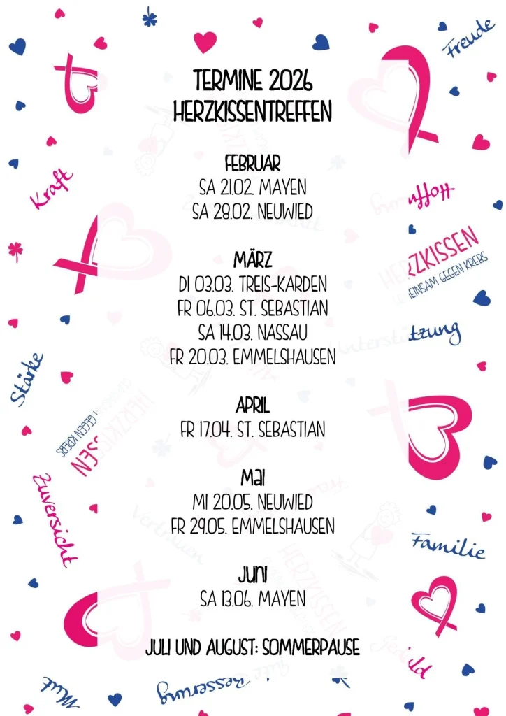 Termine Herzkissentreffen 2026-1